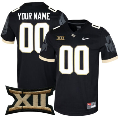 Custom UCF Knights Football Black Jersey - All Stitched