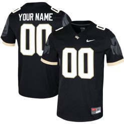 Custom UCF Knights Football Black Jersey - All Stitched
