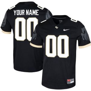 Custom UCF Knights Football Black Jersey - All Stitched