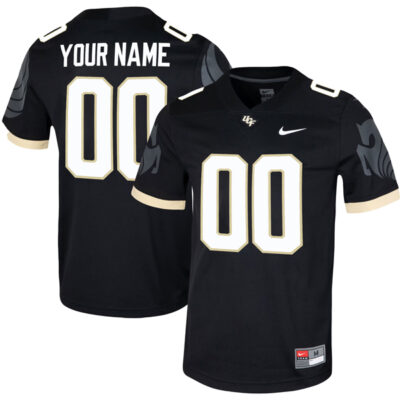 Custom UCF Knights Football Black Jersey - All Stitched