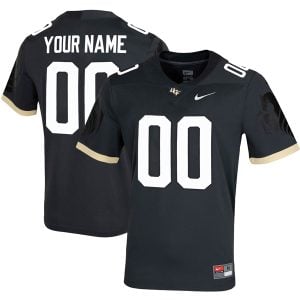 Custom UCF Knights Football Anthracite Untouchable Jersey - All Stitched