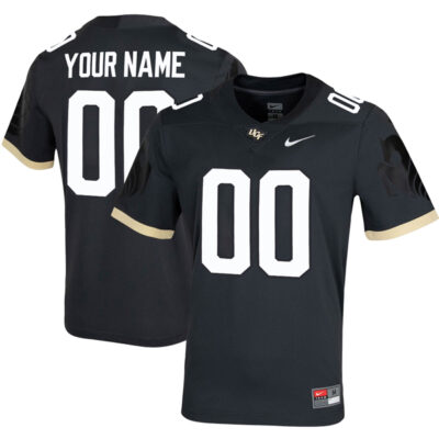 Custom UCF Knights Football Anthracite Untouchable Jersey - All Stitched