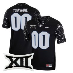 Custom UCF Knights Football Black Reach For The Stars Jersey - All Stitched