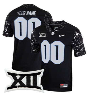 Custom UCF Knights Football Black Reach For The Stars Jersey - All Stitched