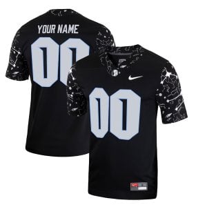 Custom UCF Knights Football Black Reach For The Stars Jersey - All Stitched
