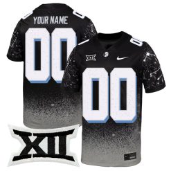 Custom UCF Knights Football Black 2024 Space Game Jersey - All Stitched