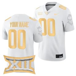 Custom UCF Knights Football Light Mode White Golden Jersey - All Stitched