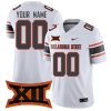 Custom Oklahoma State Cowboys Football White Away Game Jersey - All Stitched