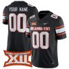 Custom Oklahoma State Cowboys Football Black Alternate Game Jersey - All Stitched