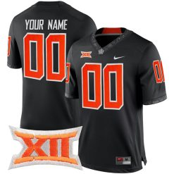Custom Oklahoma State Cowboys Football Orange Game Jersey - All Stitched