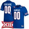 Custom Kansas Jayhawks Football Royal Blue Jersey - All Stitched
