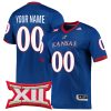 Custom Kansas Jayhawks Football Royal Premier Jersey - All Stitched