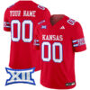 Custom Kansas Jayhawks Football Red 2024 Vapor F.U.S.E Limited Jersey - All Stitched