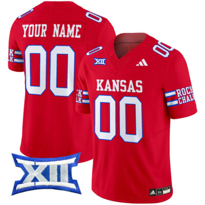 Custom Kansas Jayhawks Football Red 2024 Vapor F.U.S.E Limited Jersey - All Stitched