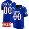 Custom Kansas Jayhawks Football Royal Vapor F.U.S.E Limited Jersey - All Stitched