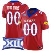 Custom Kansas Jayhawks Football Red Vapor F.U.S.E Limited Jersey - All Stitched