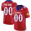 Custom Kansas Jayhawks Football Red Vapor F.U.S.E Limited Jersey - All Stitched