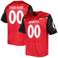 Custom Cincinnati Bearcats Football Red Home Jersey - All Stitched