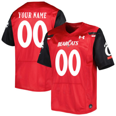 Custom Cincinnati Bearcats Football Red Home Jersey - All Stitched