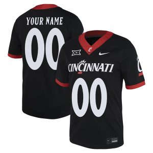 Custom Cincinnati Bearcats Football Black Untouchable Jersey - All Stitched