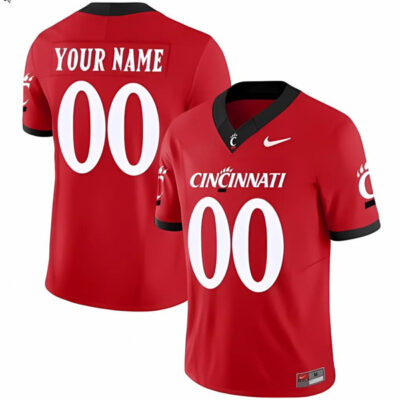 Custom Cincinnati Bearcats Football Red Vapor Limited Jersey - All Stitched