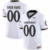 Custom Cincinnati Bearcats Football White Vapor Limited Jersey - All Stitched