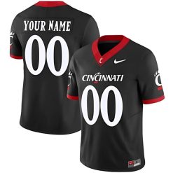 Custom Cincinnati Bearcats Football Black Vapor Limited Jersey - All Stitched