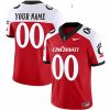 Custom Cincinnati Bearcats Football Alternate Red Vapor Limited Jersey - All Stitched