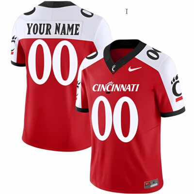 Custom Cincinnati Bearcats Football Alternate Red Vapor Limited Jersey - All Stitched