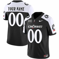 Custom Cincinnati Bearcats Football Alternate Black Vapor F.U.S.E Limited Jersey - All Stitched