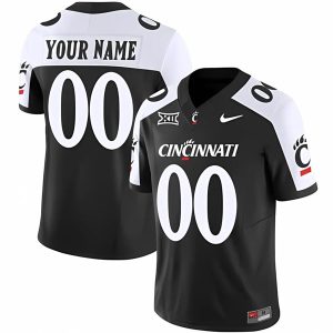 Custom Cincinnati Bearcats Football Alternate Black Vapor F.U.S.E Limited Jersey - All Stitched