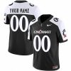 Custom Cincinnati Bearcats Football Alternate Black Vapor Limited Jersey - All Stitched