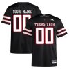Custom Texas Tech Red Raiders Football Black Alternate Premier Jersey - All Stitched