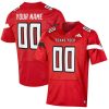 Custom Texas Tech Red Raiders Football Red Jersey - All Stitched