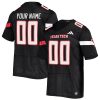 Custom Texas Tech Red Raiders Football Black Jersey - All Stitched