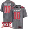 Custom Texas Tech Red Raiders Football Grey Jersey - All Stitched