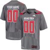 Custom Texas Tech Red Raiders Football Grey Jersey - All Stitched