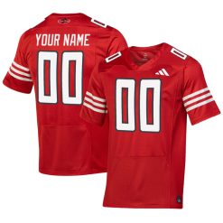 Custom Texas Tech Red Raiders Football Red Throwback Jersey - All Stitched