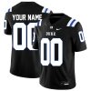 Custom Duke Blue Devils Football Black Alternate Game Jersey - All Stitched
