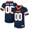 Custom Syracuse Orange Football Navy Home Game Jersey - All Stitched