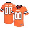 Custom Syracuse Orange Football Orange Alternate Game Jersey - All Stitched