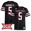 Patrick Mahomes Texas Tech Red Raiders Football Black Alternate Premier Jersey - All Stitched