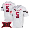 Patrick Mahomes Texas Tech Red Raiders Football White Jersey - All Stitched
