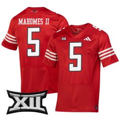 Patrick Mahomes Texas Tech Red Raiders Football Red Throwback Jersey - All Stitched