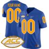 Custom Pittsburgh Panthers Football Royal Alumni Jersey w/ ACC Patch - All Stitched