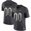 Custom Pittsburgh Panthers Football Anthracite Alternate Jersey - All Stitched
