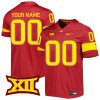Custom Iowa State Cyclones Football Cardinal Untouchable Jersey w/ XII Patch - All Stitched