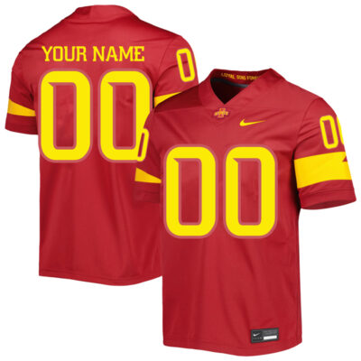 Custom Iowa State Cyclones Football Cardinal Untouchable Jersey - All Stitched