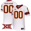 Custom Iowa State Cyclones Football White Untouchable Jersey w/ XII Patch - All Stitched