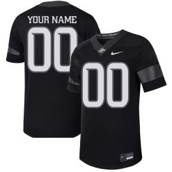 Custom Iowa State Cyclones Football Black Untouchable Jersey - All Stitched
